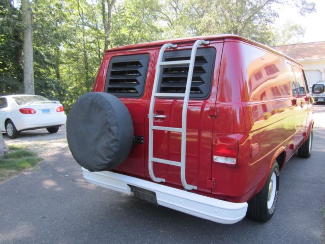 1989 Red Chevrolet Camaro Van Camper