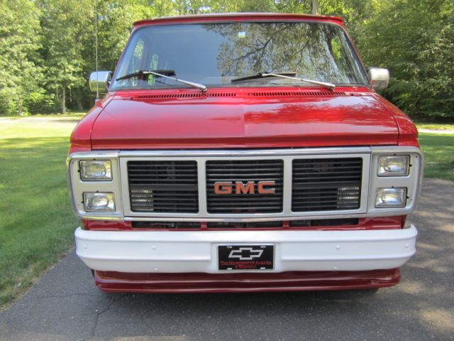 1989 Red Chevrolet Camaro Van Camper