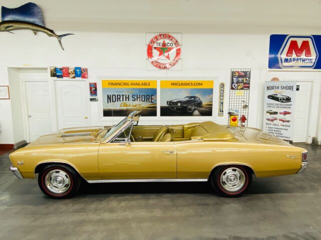 1967 Gold Chevrolet Chevelle Convertible