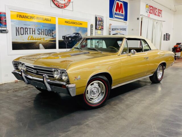 1967 Gold Chevrolet Chevelle Convertible