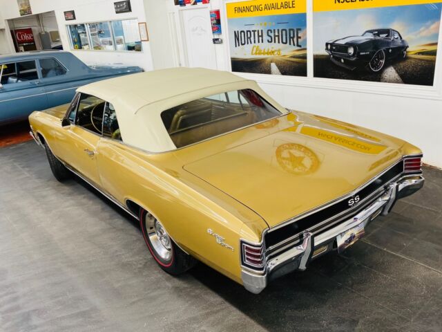 1967 Gold Chevrolet Chevelle Convertible