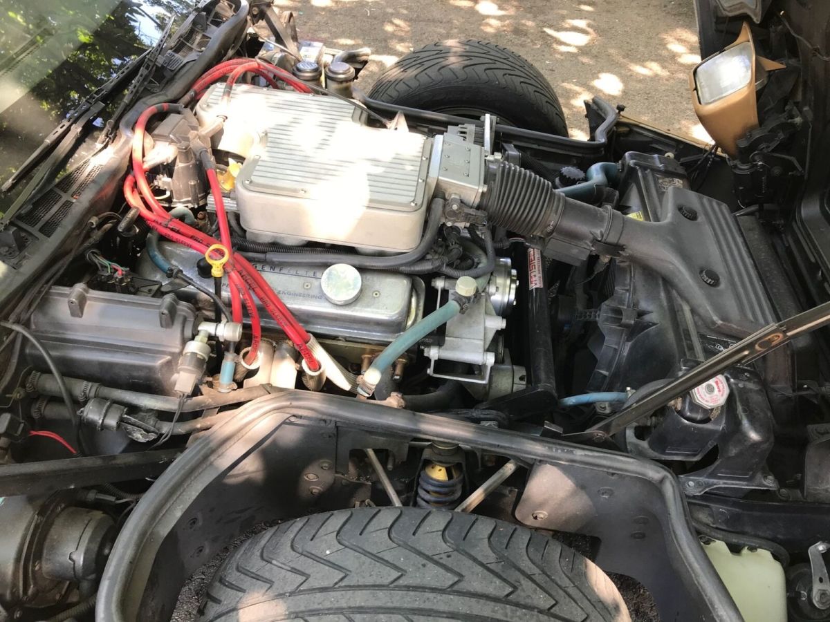 1986 Gold Chevrolet Corvette Coupe