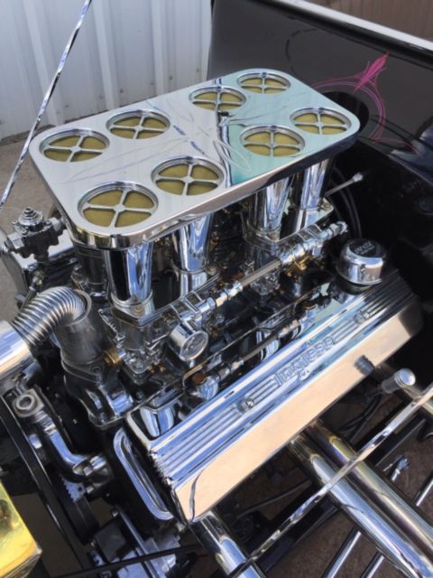 1923 Burgundy Ford Model T Convertible