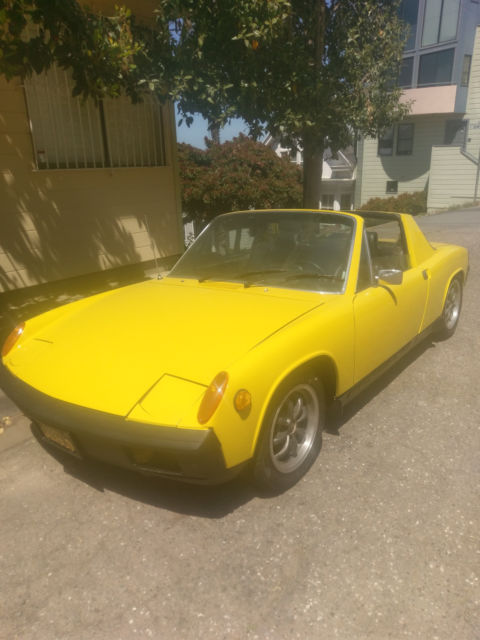 1971 Yellow Porsche 914 Targa