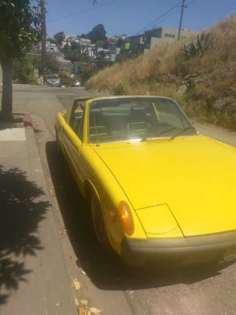 1971 Yellow Porsche 914 Targa