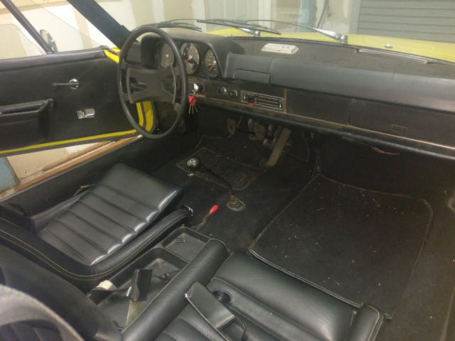 1971 Yellow Porsche 914 Targa