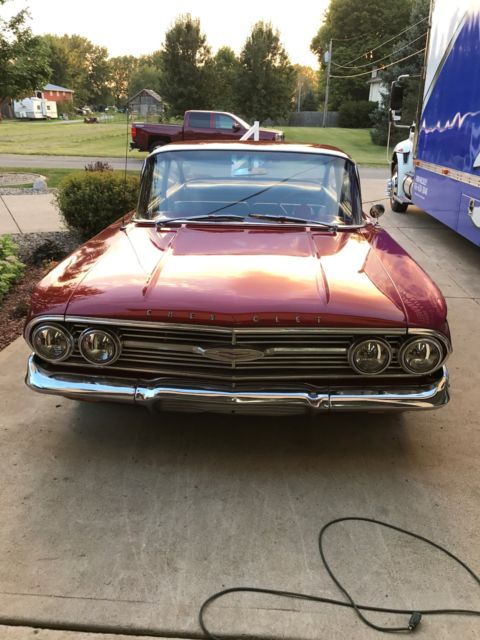 1960 Red Chevrolet Impala Sedan
