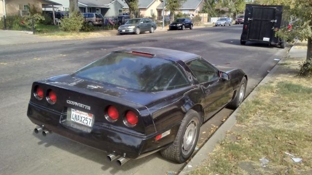 1987 Black Chevrolet Corvette Coupe