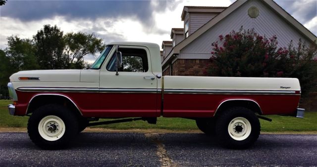 1970 Red & White Ford F-250 Standard Cab Pickup