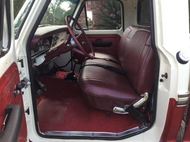 1970 Red & White Ford F-250 Standard Cab Pickup