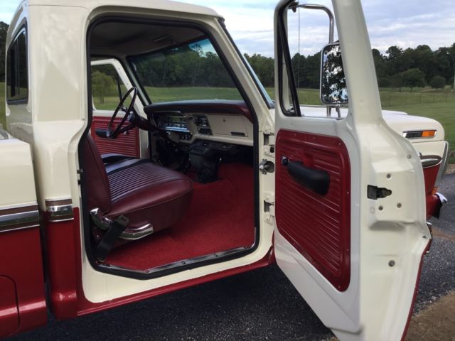 1970 Red & White Ford F-250 Standard Cab Pickup