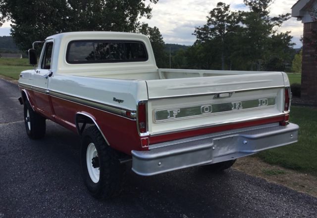 1970 Red & White Ford F-250 Standard Cab Pickup
