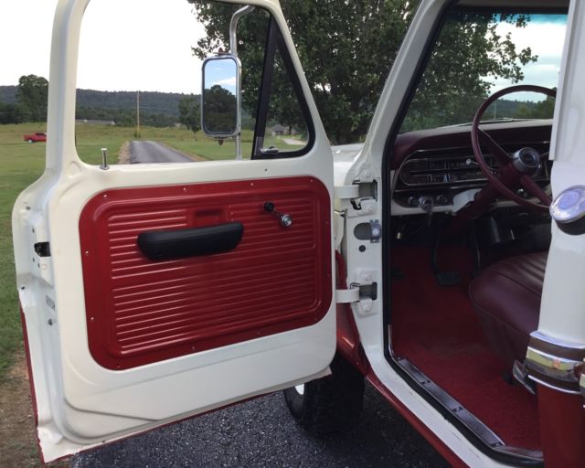 1970 Red & White Ford F-250 Standard Cab Pickup