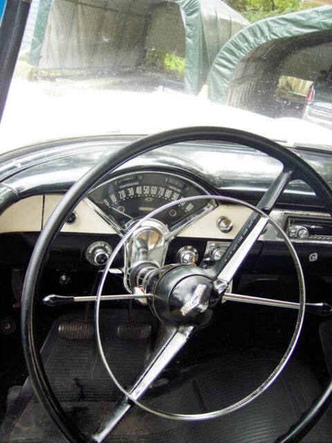 1956 Blue/White Chevrolet Bel Air/150/210 Sedan