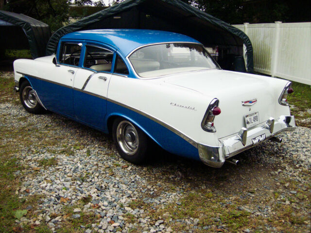 1956 Blue/White Chevrolet Bel Air/150/210 Sedan