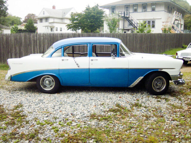 1956 Blue/White Chevrolet Bel Air/150/210 Sedan