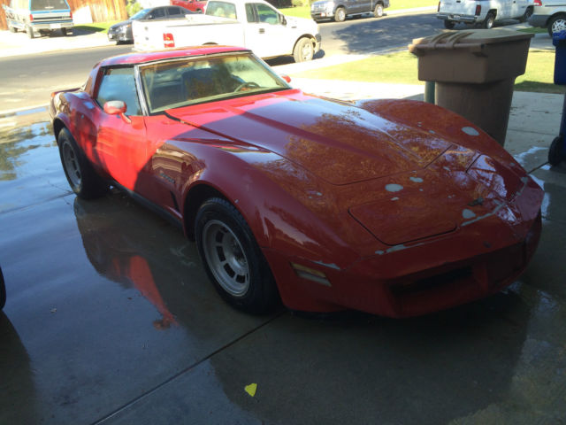 1982 Tan Chevrolet Corvette