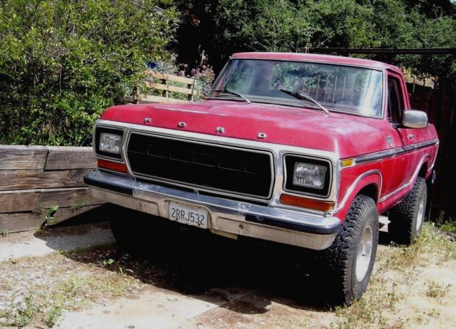 1978 Red Ford Bronco SUV