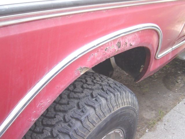 1978 Red Ford Bronco SUV