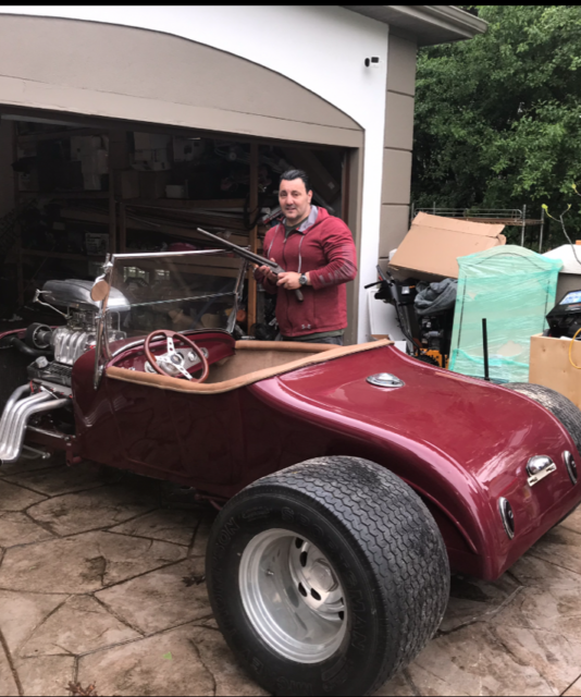1927 Burgundy Ford Model T Convertible