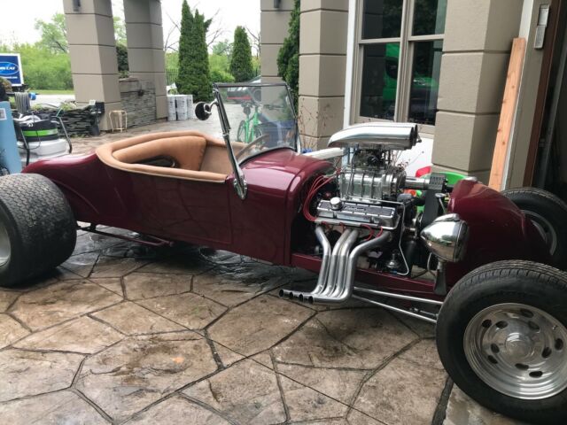 1927 Burgundy Ford Model T Convertible