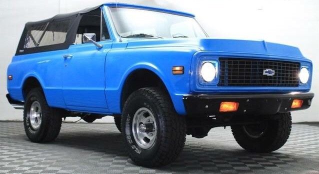 1972 Blue Chevrolet Blazer