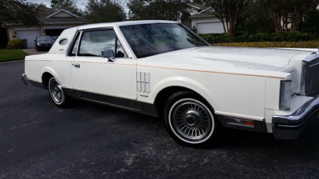1983 White Lincoln Mark Series Coupe