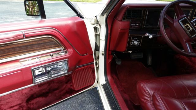 1983 White Lincoln Mark Series Coupe
