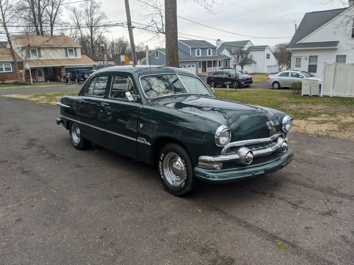 1951 Green Ford Deluxe Sedan