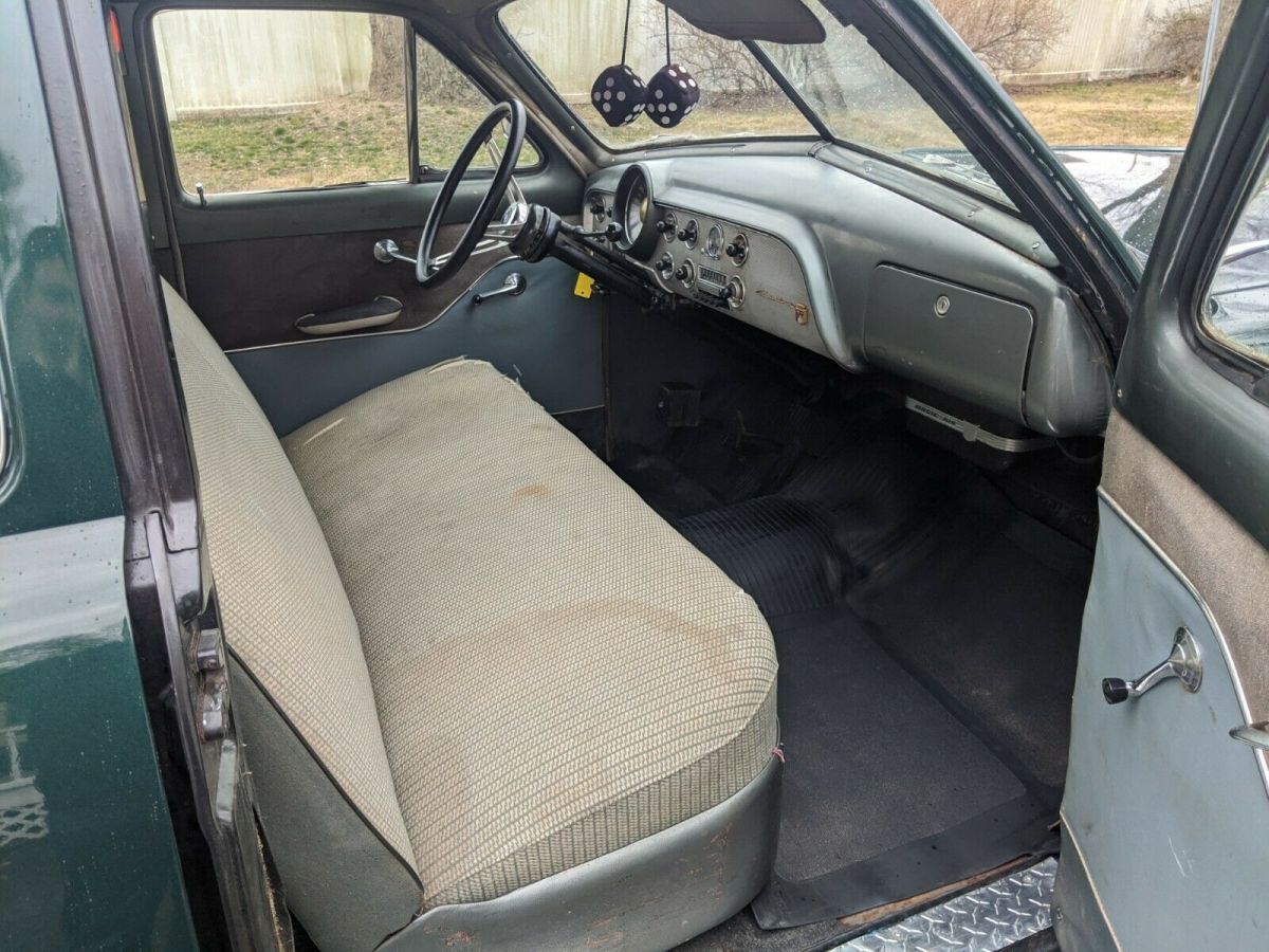 1951 Green Ford Deluxe Sedan
