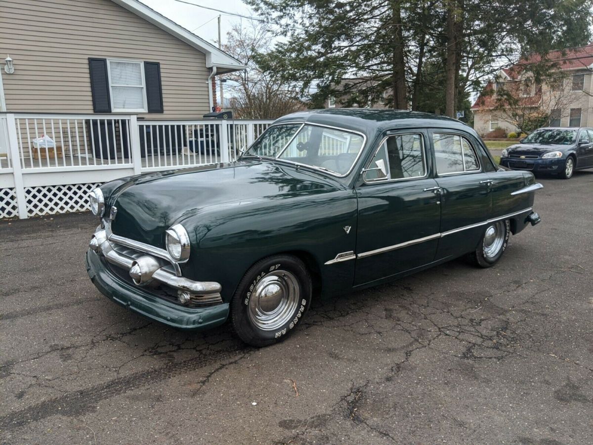 1951 Green Ford Deluxe Sedan