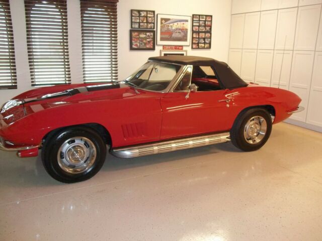 1967 Red Chevrolet Corvette Convertible