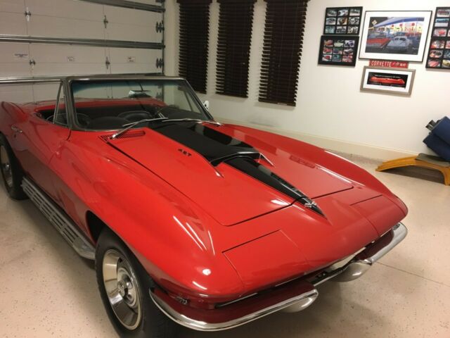 1967 Red Chevrolet Corvette Convertible