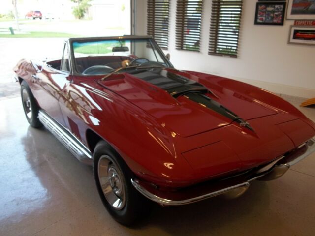 1967 Red Chevrolet Corvette Convertible