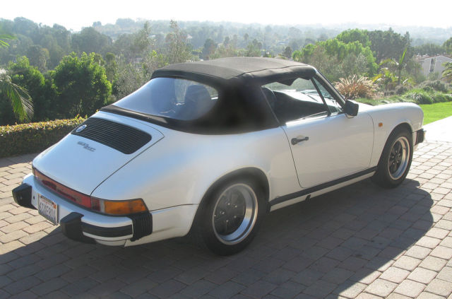 1983 White Porsche 911 Convertible