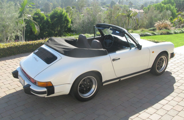 1983 White Porsche 911 Convertible