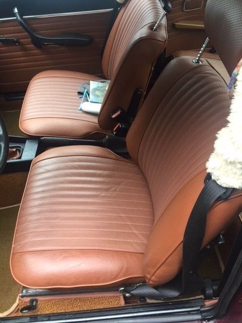 1973 Maroon BMW 2002 Coupe