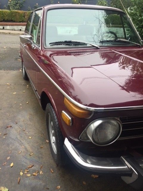 1973 Maroon BMW 2002 Coupe