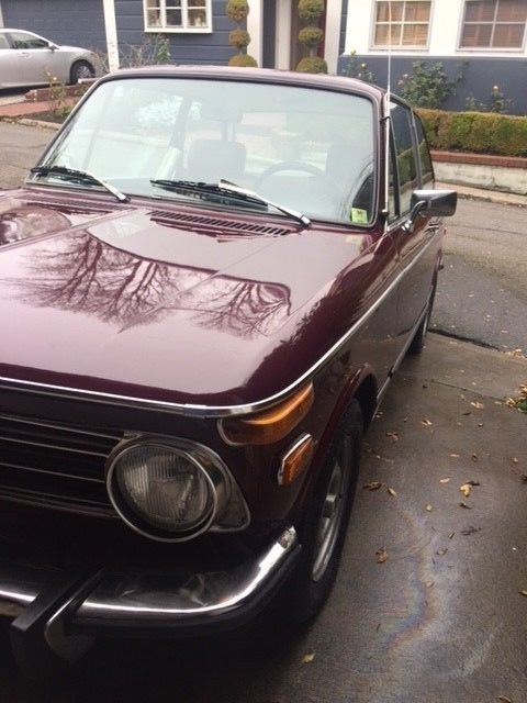 1973 Maroon BMW 2002 Coupe