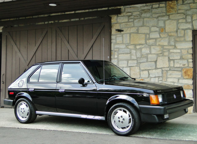 19860000 Black Dodge Other Hatchback