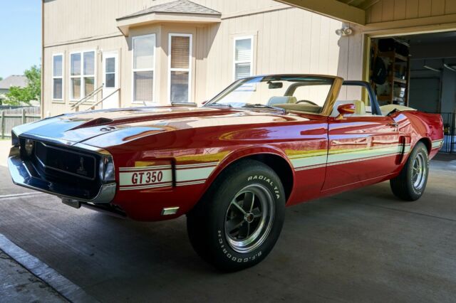 1969 Red Ford Mustang Convertible