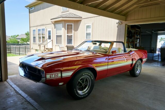 1969 Red Ford Mustang Convertible
