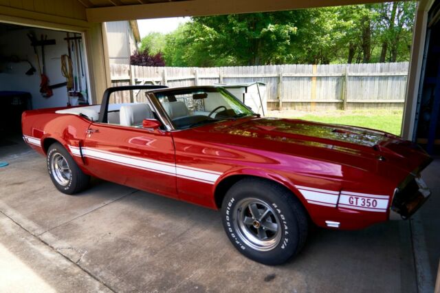 1969 Red Ford Mustang Convertible