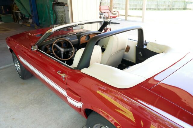 1969 Red Ford Mustang Convertible