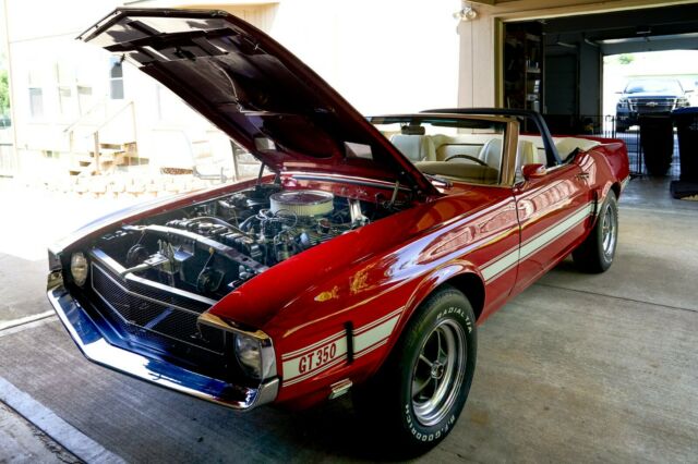 1969 Red Ford Mustang Convertible