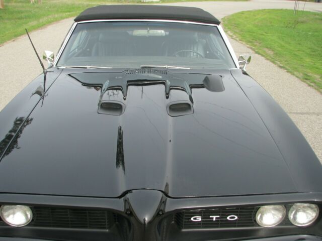 1969 Black Pontiac GTO Convertible