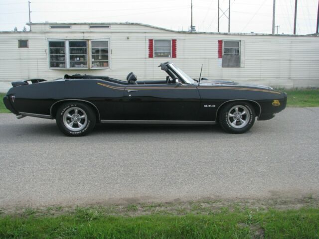 1969 Black Pontiac GTO Convertible