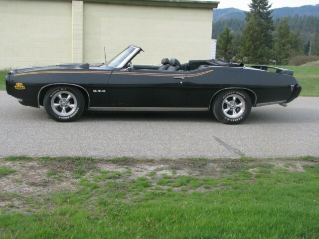 1969 Black Pontiac GTO Convertible