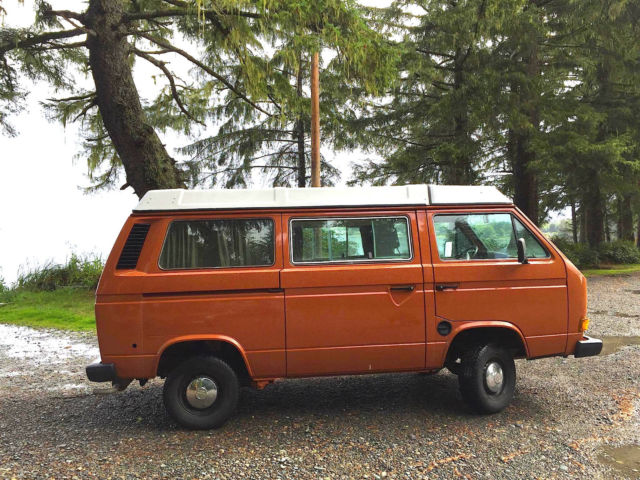 1984 Brown Volkswagen Bus/Vanagon Van Camper