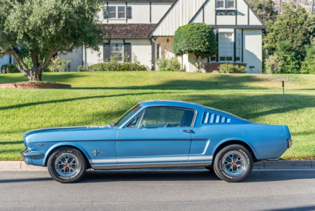 1965 Blue Ford Mustang Fastback